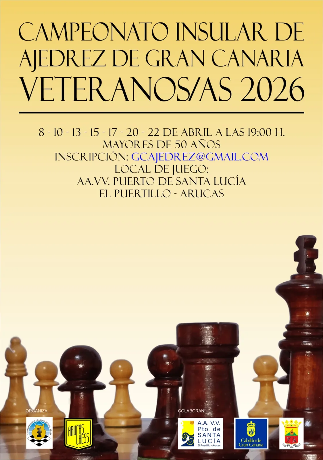 Campeonato Insular de Ajedrez de Gran Canaria Veteranos/as 2026