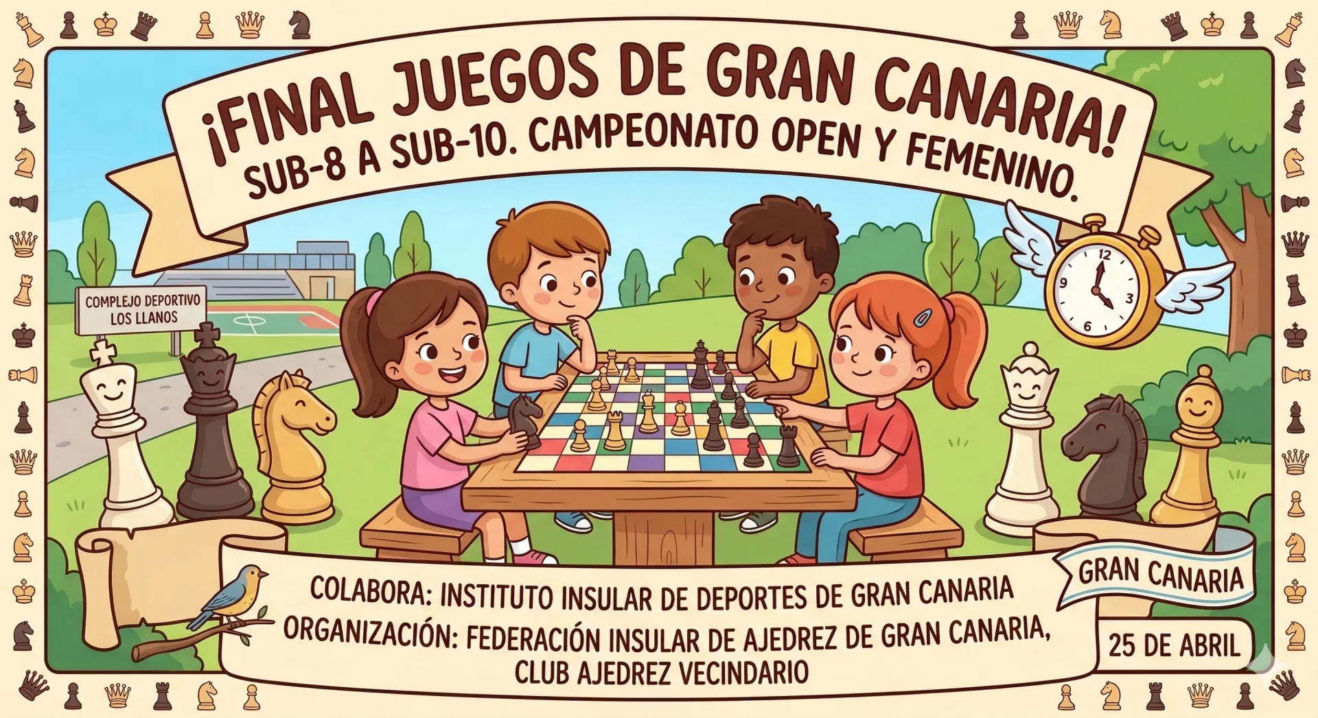 FINAL JUEGOS DE GRAN CANARIA - SUB-8 A SUB-10.CAMPEONATO OPEN Y FEMENINO
